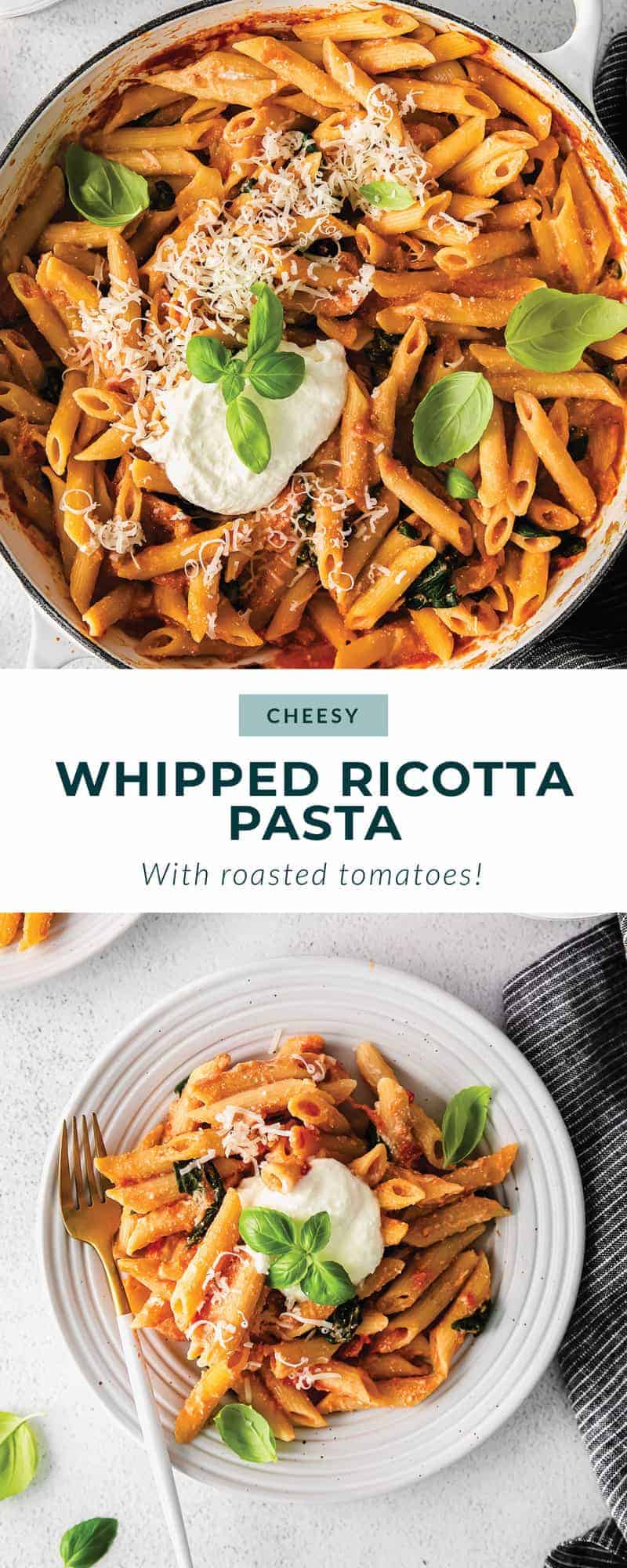 Whipped Ricotta Pasta With Roasted Tomatoes Fit Foodie Finds