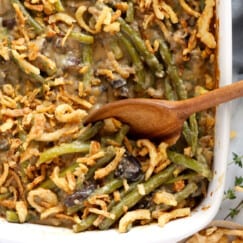 Vegan Green Bean Casserole - Fit Foodie Finds