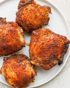 Crispy Air Fryer Chicken Thighs - Fit Foodie Finds