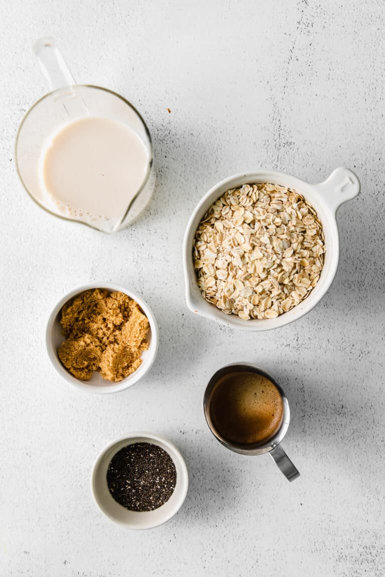 Brown Sugar Shaken Espresso Overnight Oats - Fit Foodie Finds