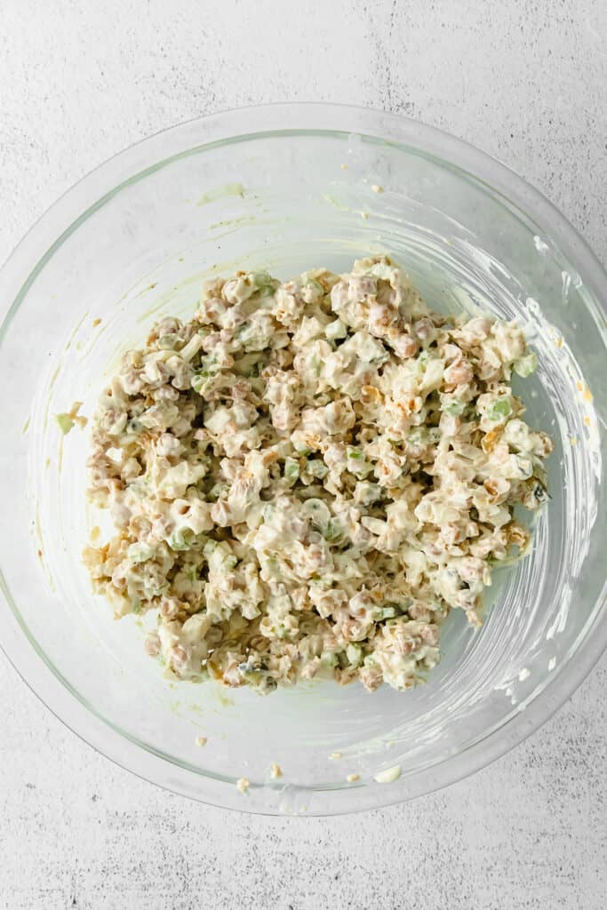 chickpea salad in bowl
