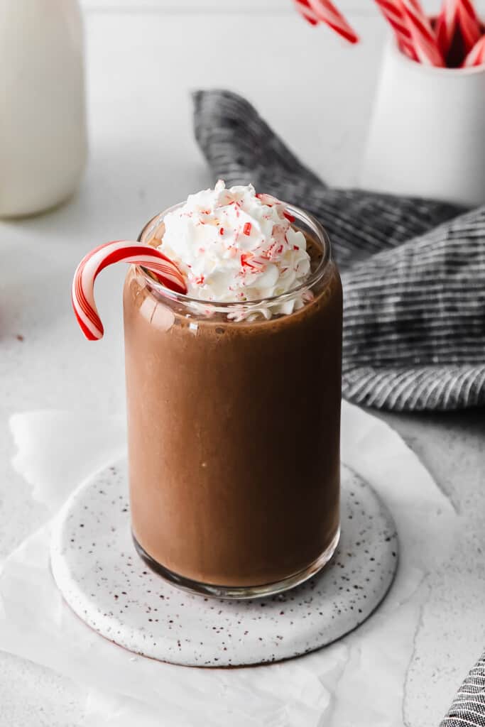 chocolate peppermint protein shake