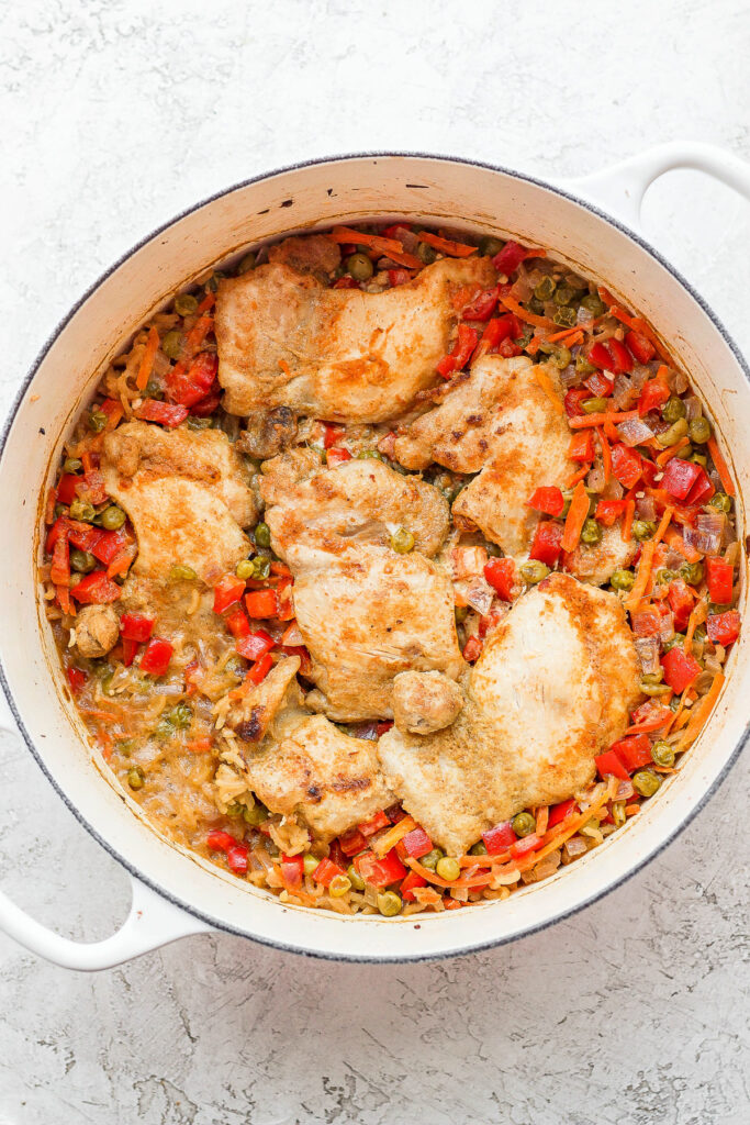 dutch oven curry chicken and rice