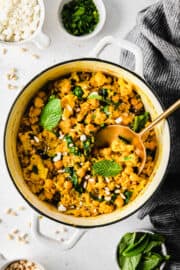 One-Pot Yellow Rice with Marinated Chickpeas - Fit Foodie Finds