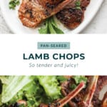 pan seared lamb chops
