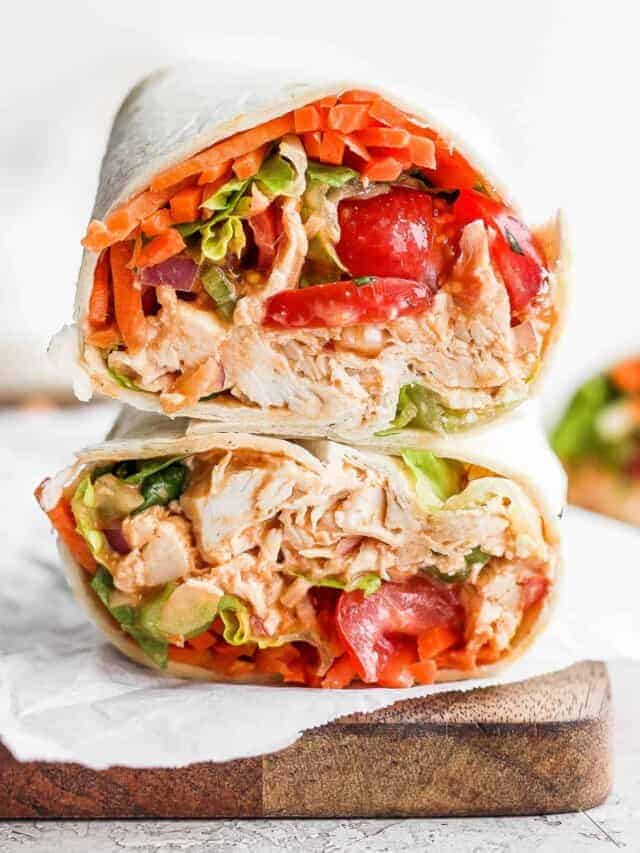 Buffalo Chicken Wraps - Fit Foodie Finds