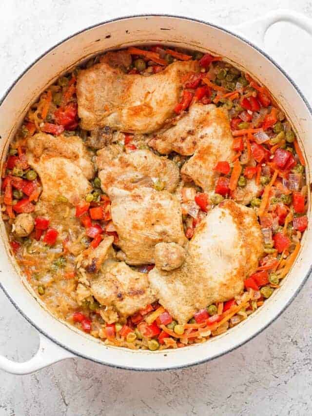 One Pot Curry Chicken and Rice - Fit Foodie Finds