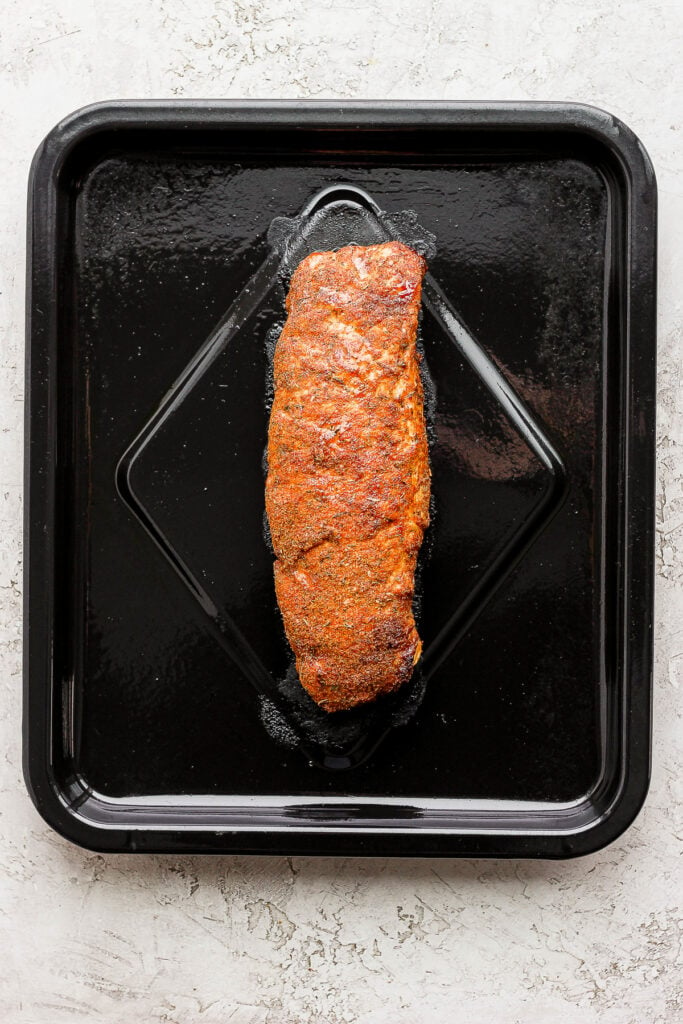 air fryer pork tenderloin on the air fryer sheet