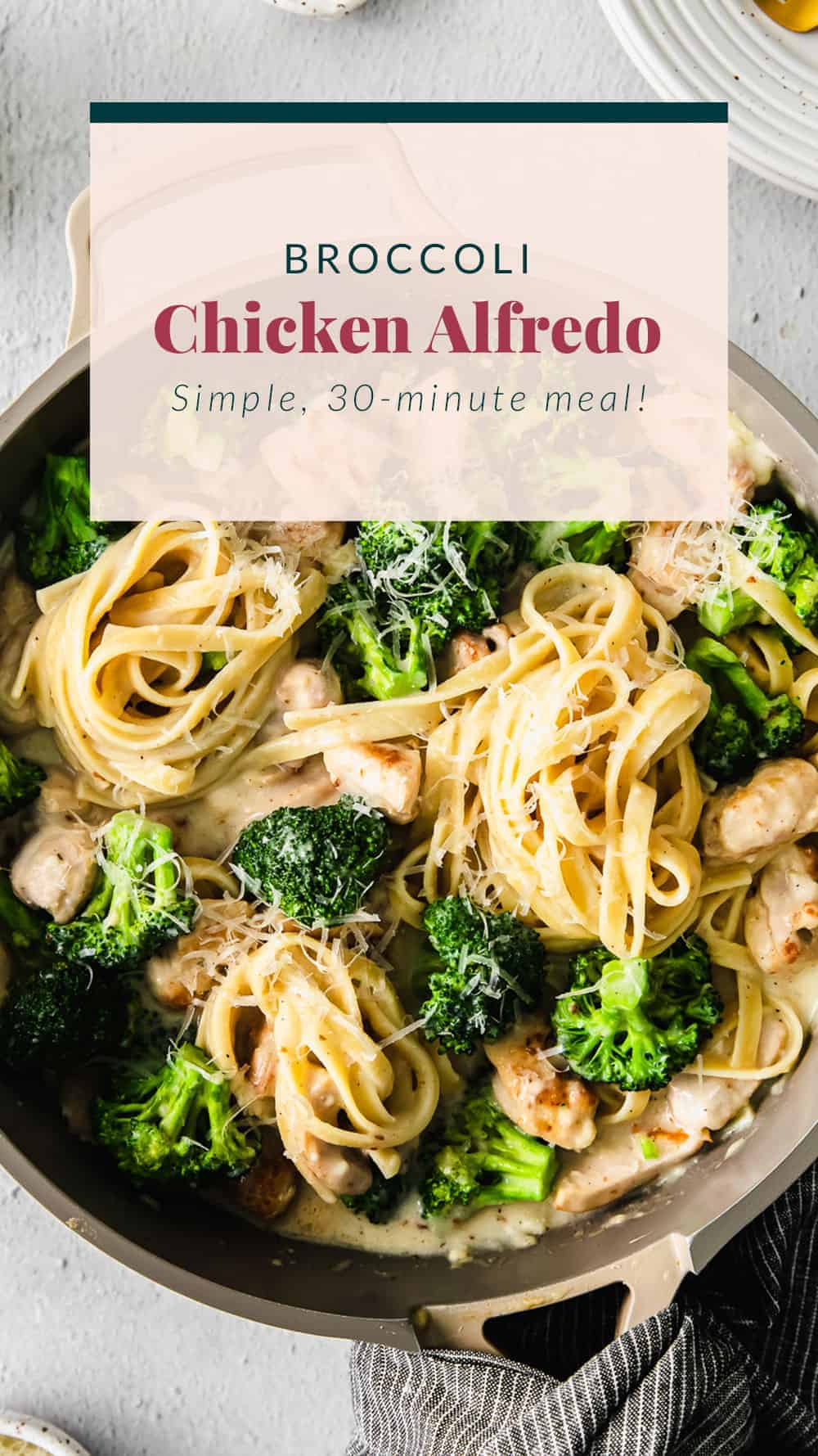 Chicken Broccoli Alfredo Ready In 30 Minutes Fit Foodie Finds