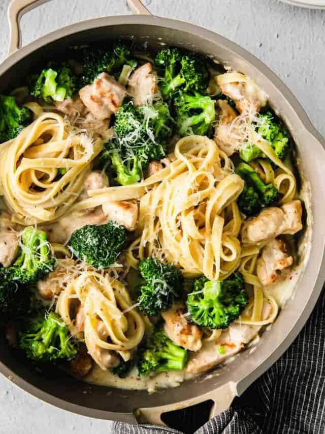 Chicken Broccoli Alfredo - Fit Foodie Finds