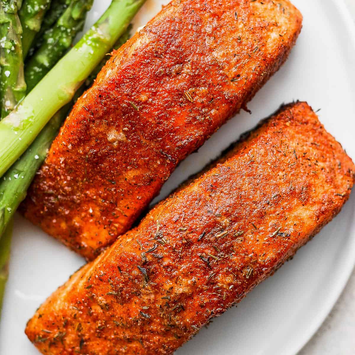 Perfect Air Fryer Salmon (ready in 8-minutes!) - Fit Foodie Finds