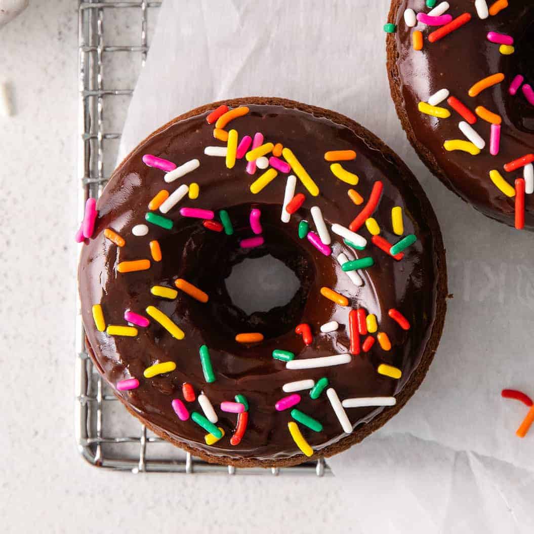 Perfect Chocolate Baked Donuts - Fit Foodie Finds