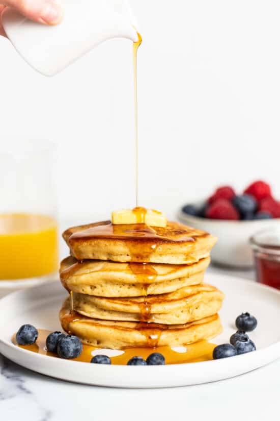 Easy Fluffy Pancakes Fit Foodie Finds