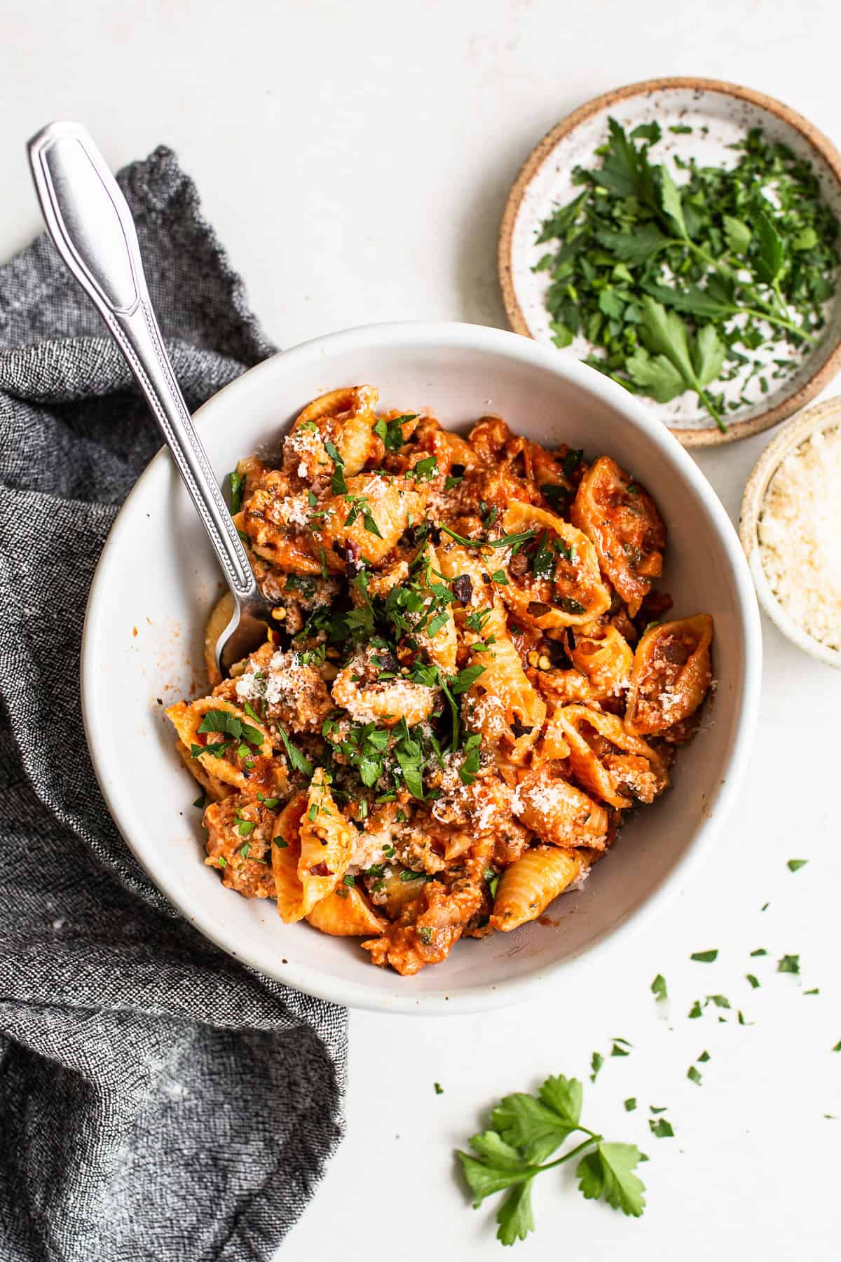 pasta in bowl