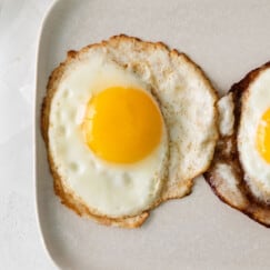 Over Easy Eggs (step-by-step!) - Fit Foodie Finds