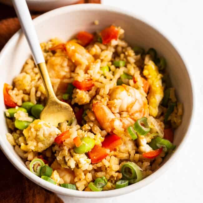 Easy Shrimp Fried Rice - Fit Foodie Finds