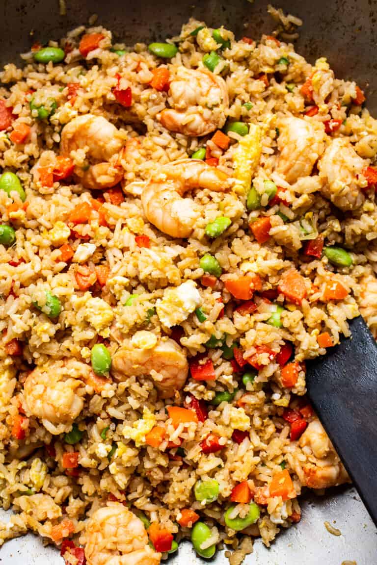 Easy Shrimp Fried Rice - Fit Foodie Finds