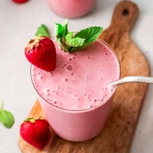 smoothie in glass
