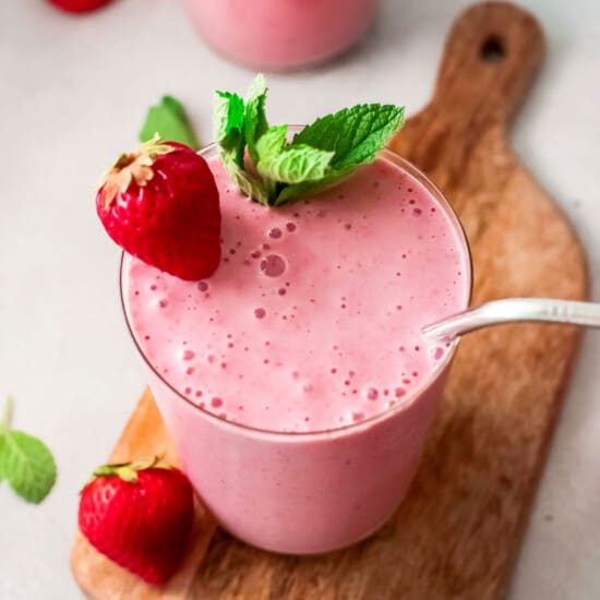 smoothie in glass