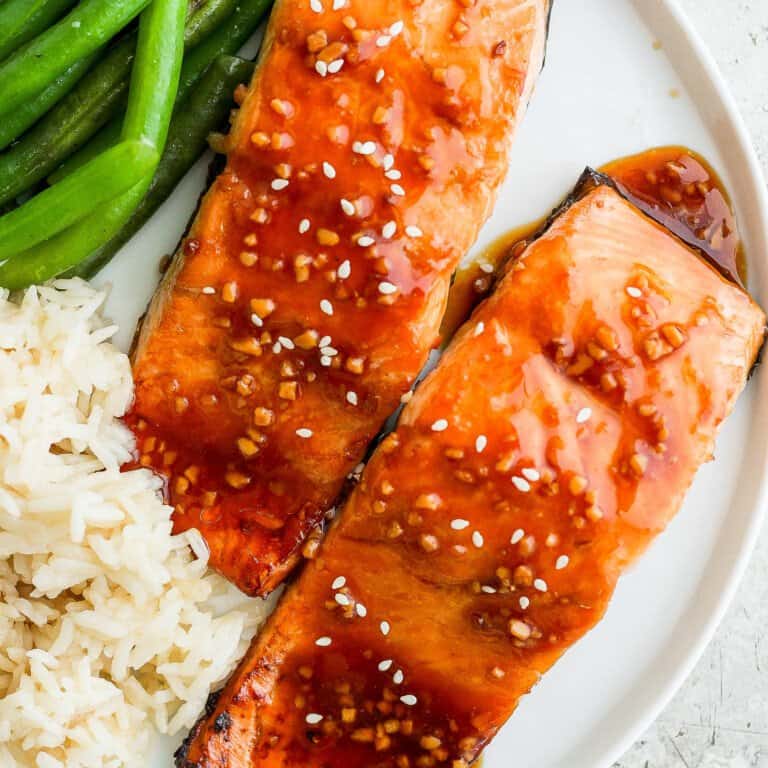 Saucy Teriyaki Salmon - Fit Foodie Finds