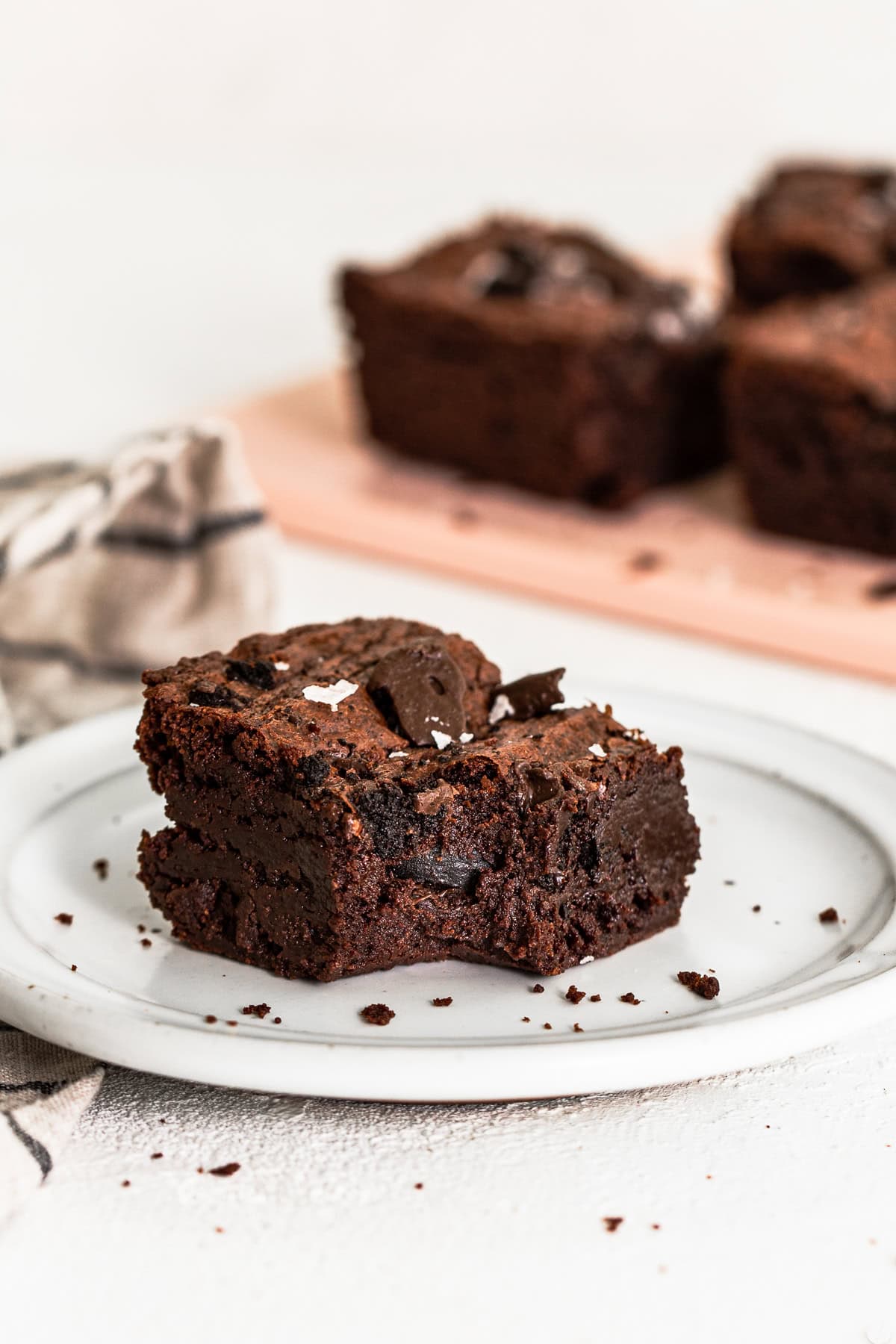 brownies on plate