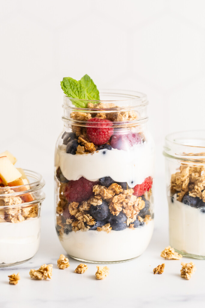 Greek Yogurt with Granola and Fruit - My Casual Pantry