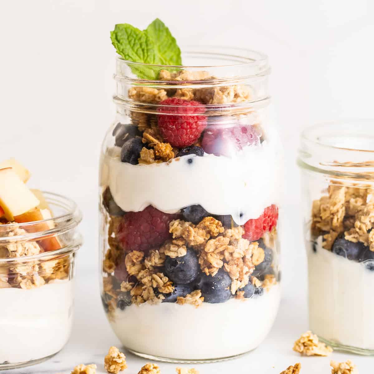 Healthy Fruit and Yogurt Parfaits {Meal Prep} - The Girl on Bloor