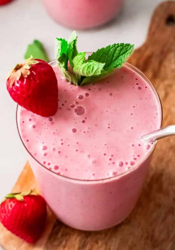 smoothie in glass