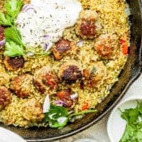 One-Pot Za'atar Meatballs and Quinoa