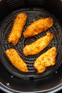 Fried chicken in an air fryer.