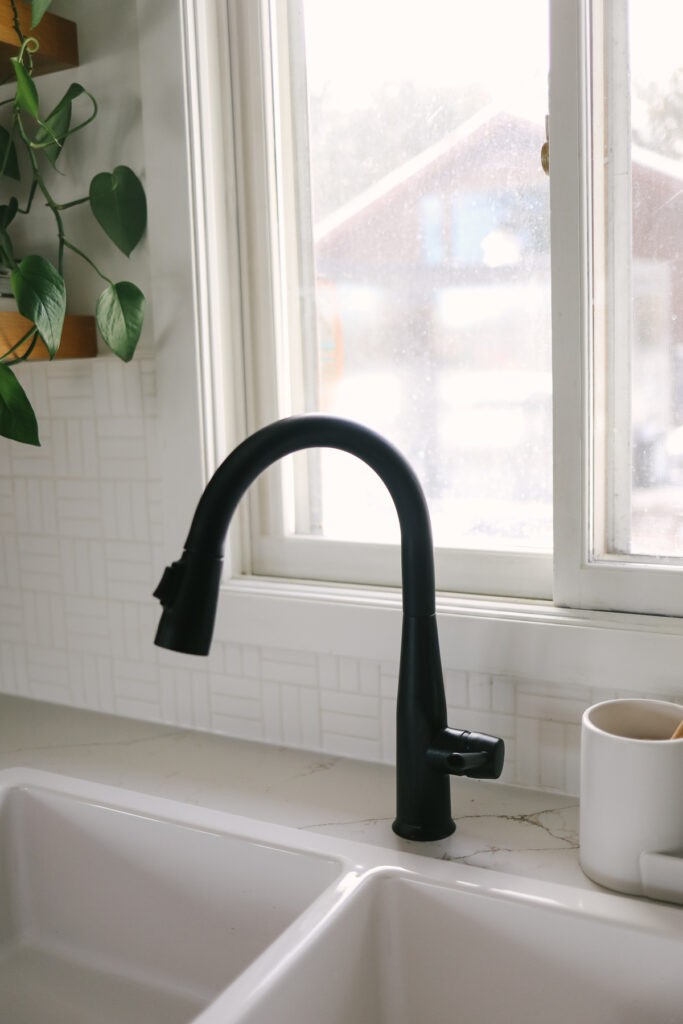 black faucet