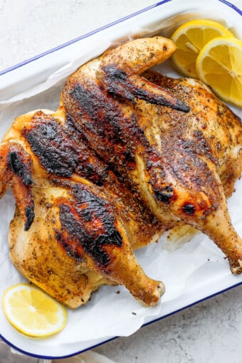 Grilled Whole Chicken (Brine + Dry Rub) - Fit Foodie Finds