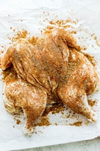 seasoned whole chicken.