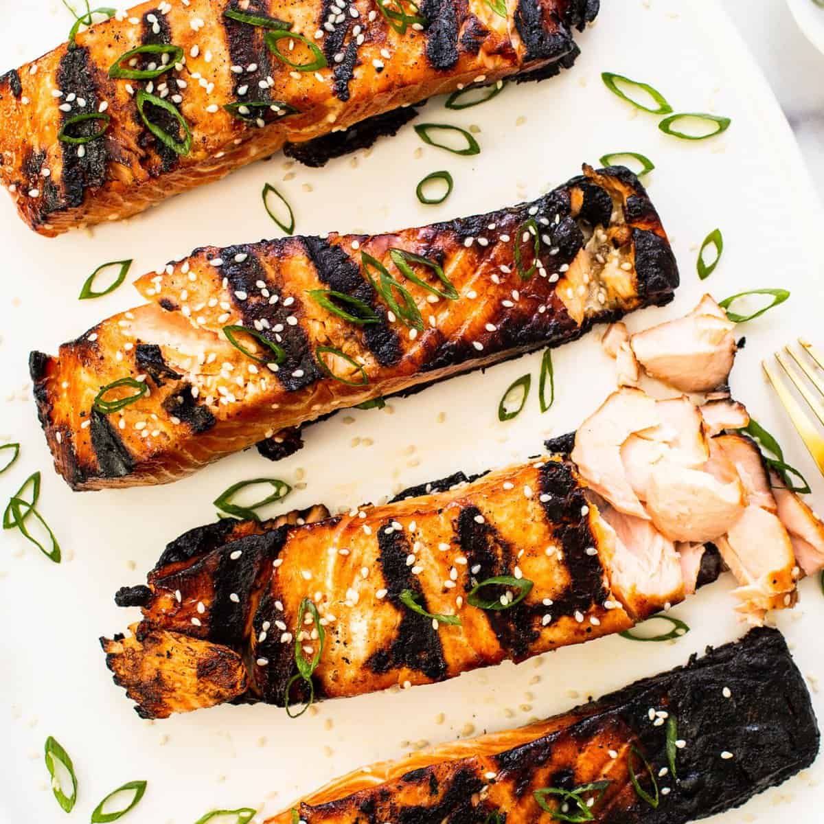 Honey Glazed Salmon (Grill + Oven)