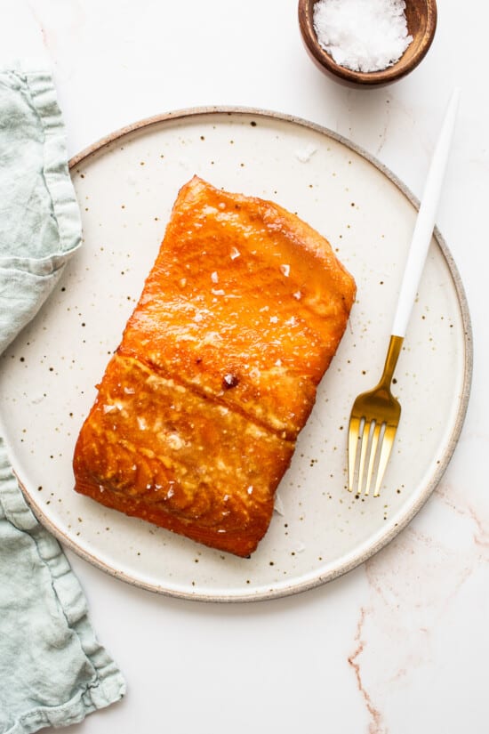 Maple Mustard Smoked Salmon (Flavorful + Flakey) - Fit Foodie Finds