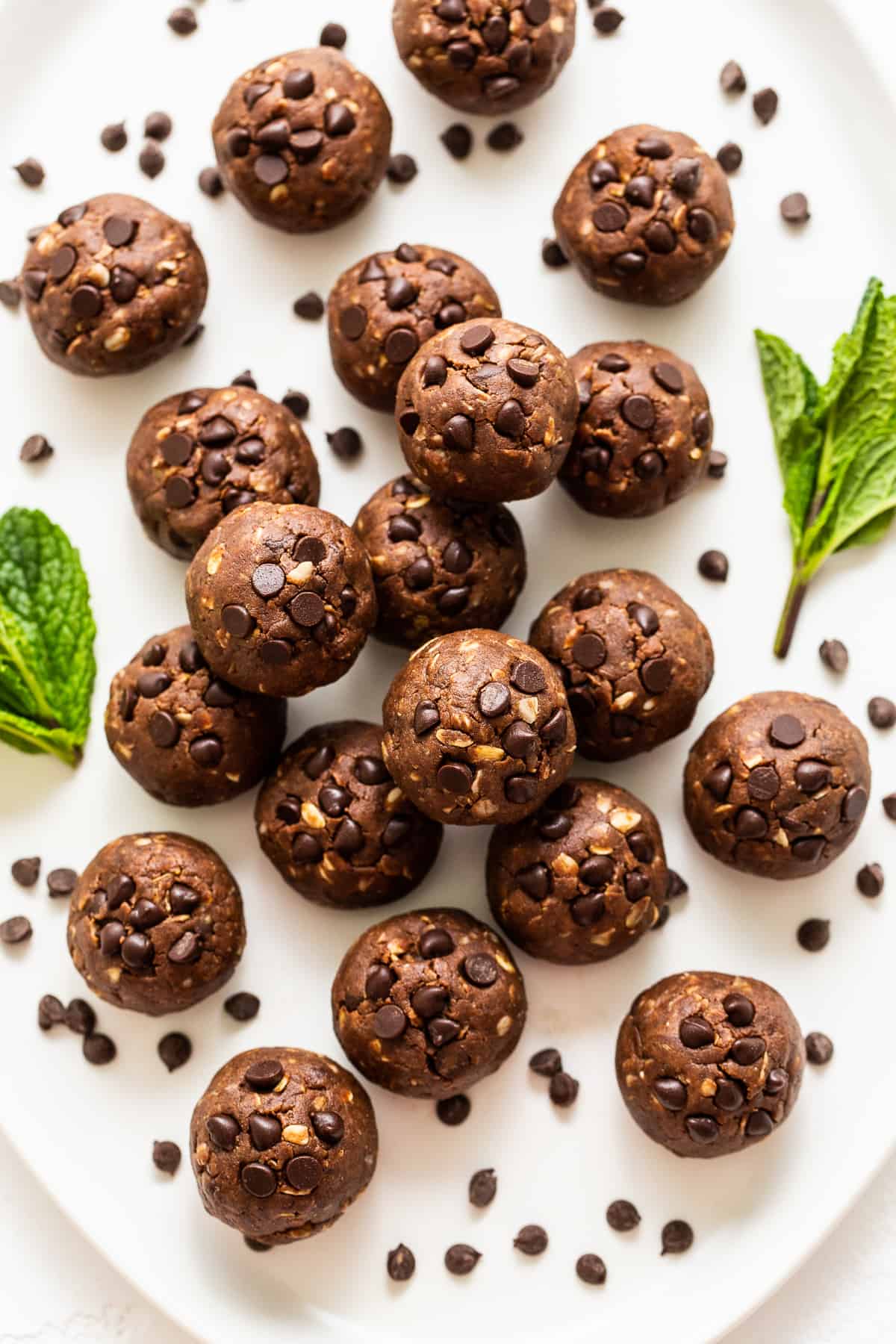 protein balls on platter.