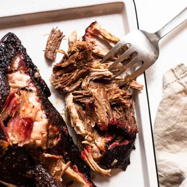 Smoked Pork Shoulder (w/ apple spritz!) - Fit Foodie Finds