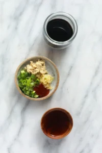 ingredients on countertop.