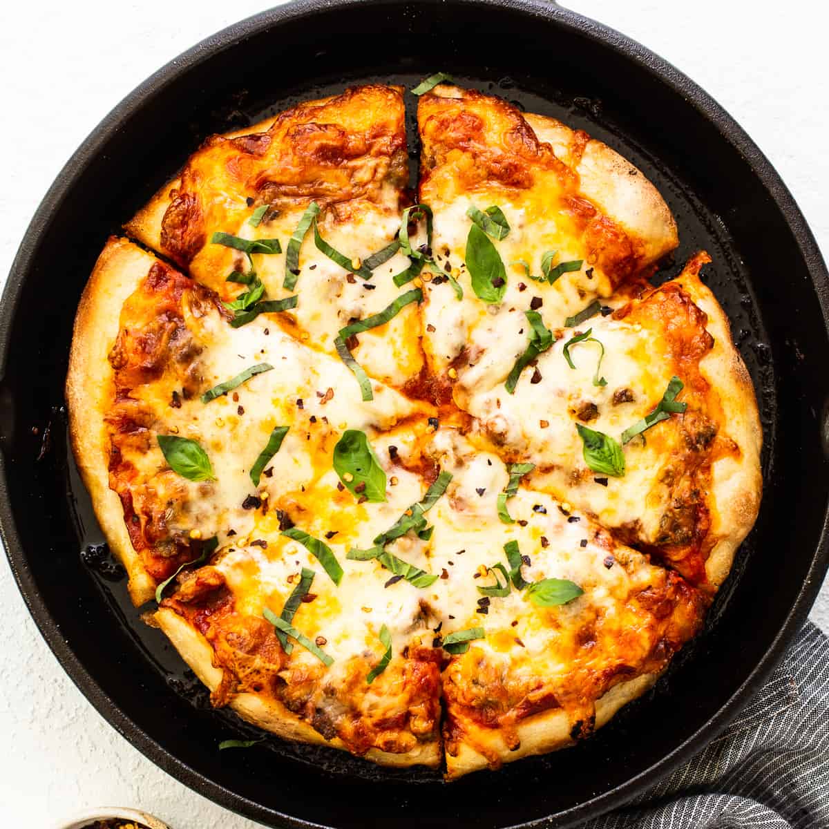 Cast Iron Pizza (Oven + Grill) - Fit Foodie Finds