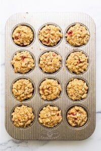 muffins in tin.