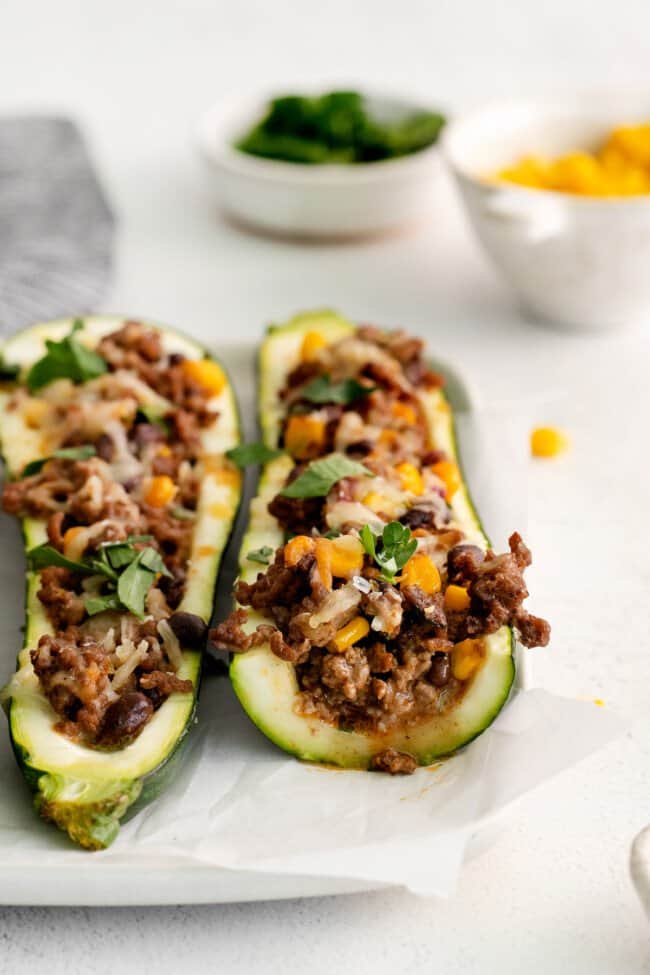 Stuffed Zucchini - Fit Foodie Finds