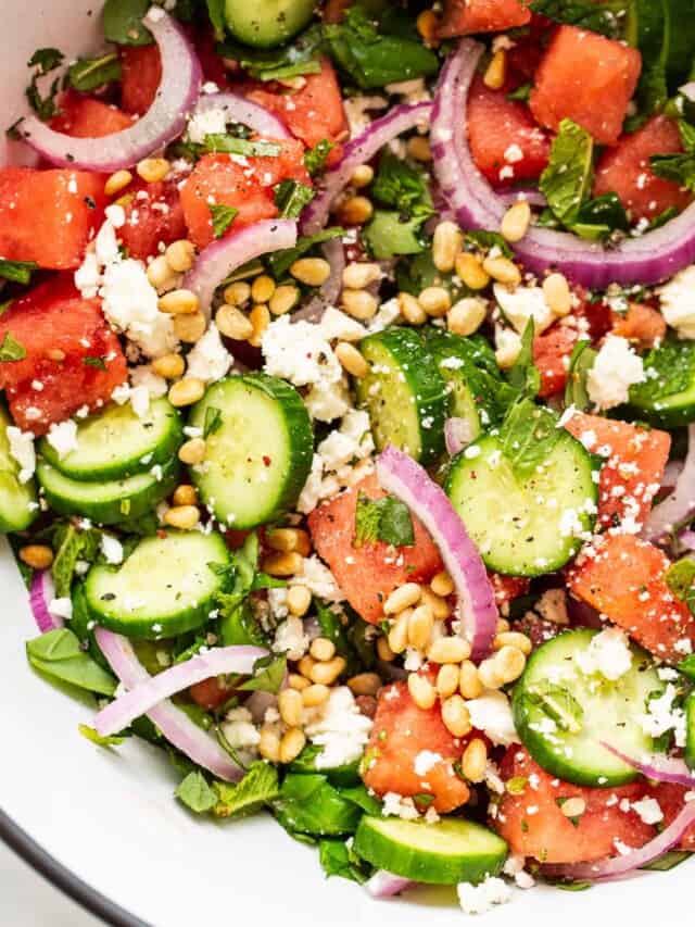 Watermelon Salad Recipe - Fit Foodie Finds