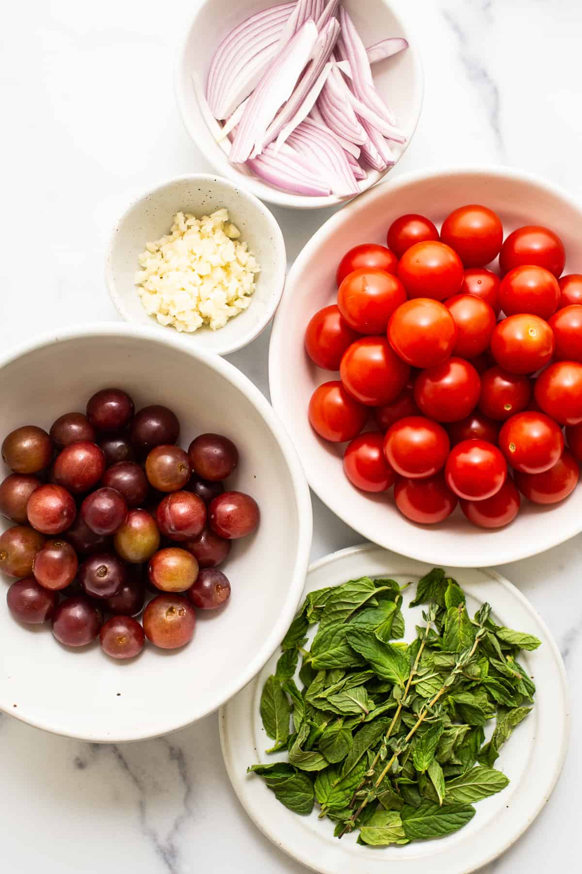 ingredients on countertop.