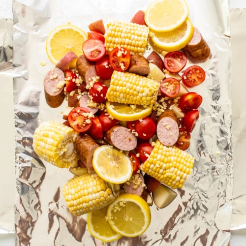 The BEST Grilled Shrimp Foil Packets - Fit Foodie Finds