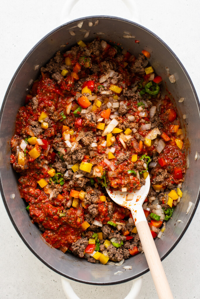 Texas Chili Recipe (No Beans + No Tomatoes) - Fit Foodie Finds