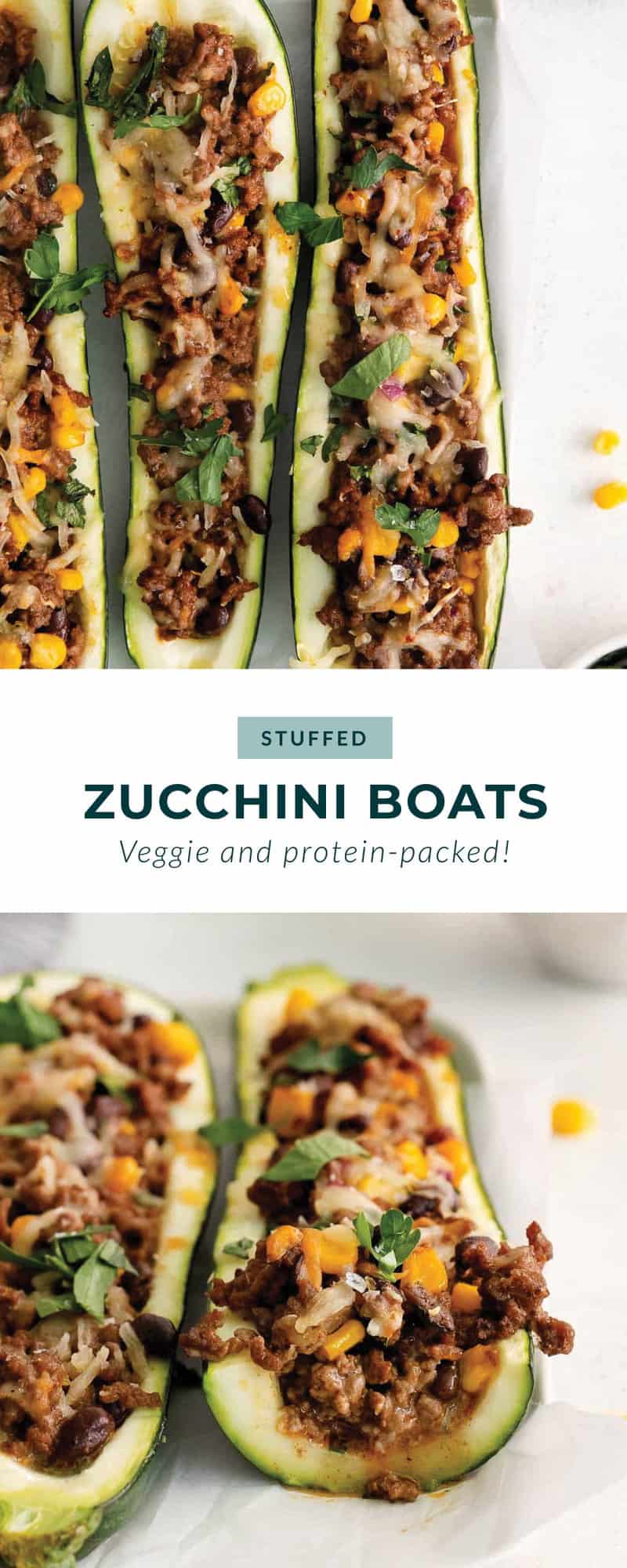 Stuffed Zucchini - Fit Foodie Finds