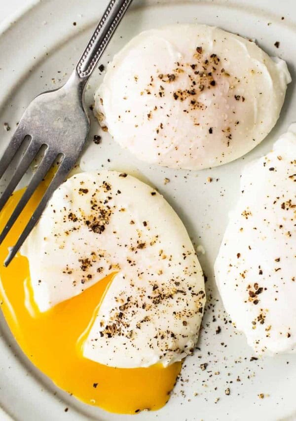 Poached eggs.