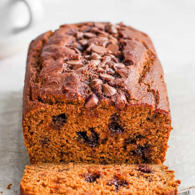 Healthy Pumpkin Bread Recipe - Fit Foodie Finds