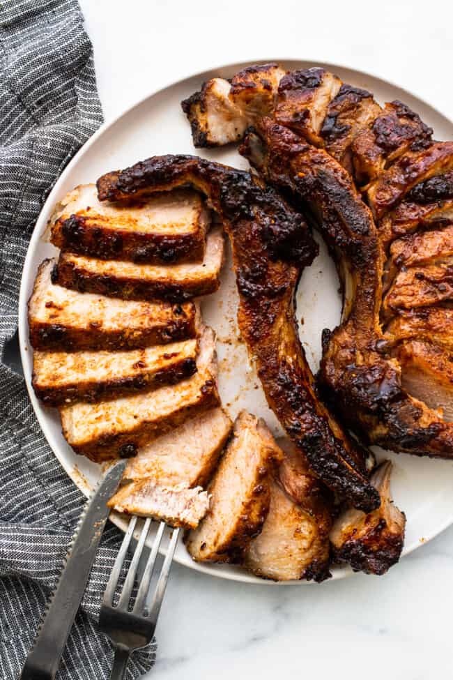 Juicy Air Fryer Pork Chops - Fit Foodie Finds