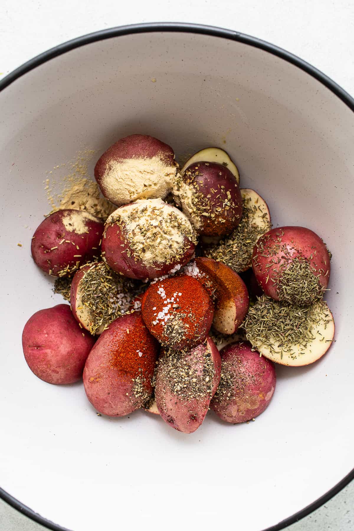 Crispy Roasted Red Potatoes (with yummy seasoning!) - Fit Foodie Finds